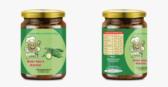 PAPA G Karela ka achar | North Indian Style Karela Pickle | Bitter Gourd Pickle | Karela Pickle | Bitter Gourd Pickles | Homemade Karela Achar |Pack of 1 , 500Gm glass Pack