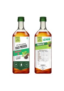 DESHMART MUSTARD OIL 1L 100% PURE and UNREFINED COLD PRESSED MUSTARD OIL | SARSO KA TAIL | Chemical-Free, No Preservatives | 1L glass Pack